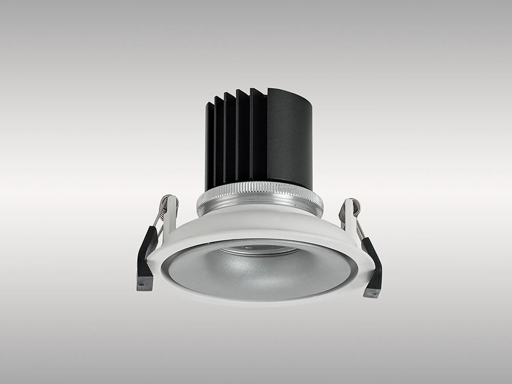 Bolor 9 Tridonic Powered 9W 3000K 840lm 24° CRI>90 LED Engine White/Silver Fixed Recessed Spotlight, IP20